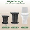 Phamouu Portable Toilet for Camping, Capacity 440LBS Adjustable Height Foldable