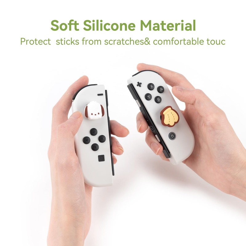 Yocore Thumb Grips, Soft Silicone Joystick Caps for Switch/OLED/Switch Lite,
