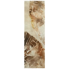 Empire Art Direct "Golden Layers I Abstract artwork Rendered on Gold Shagreen Wrapped Canvas Wall Art, sized 72"x22", Ready to Hang, Living Room, Bedroom & Office