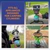 Flame King FK-0.5LB-2 (1/2LB) Refillable Empty Propane Cylinder Tank for