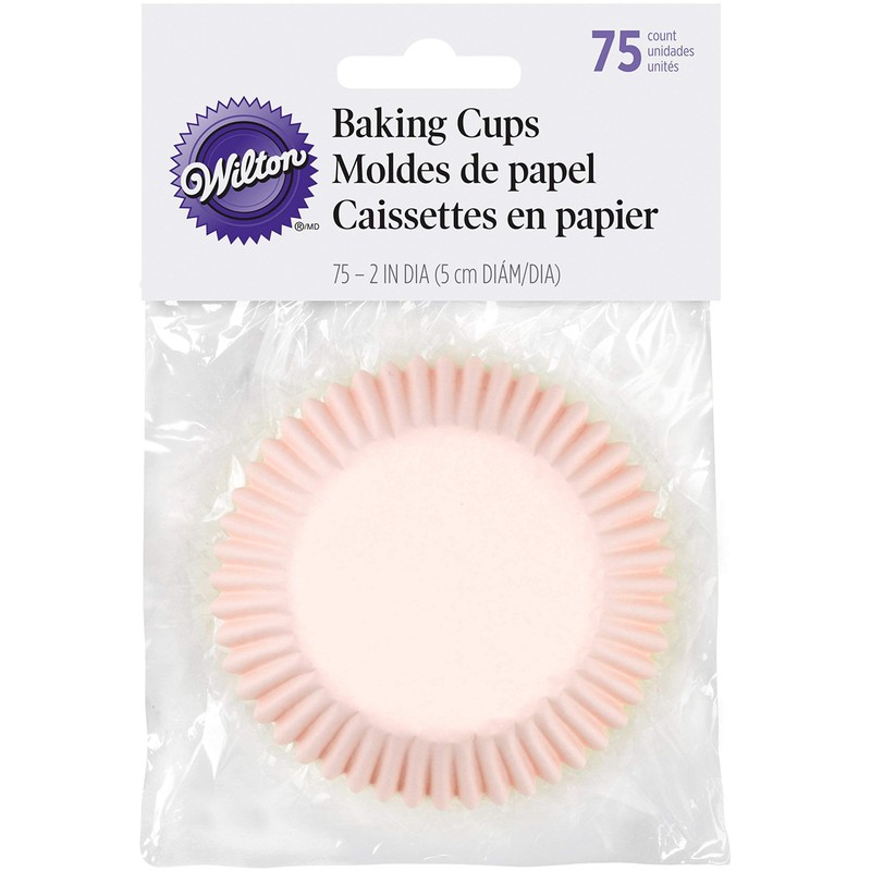 WILTON(ウィルトン) ベーキングカップ ライトピンク、ライトイエロー、ライトグリーン 5.0cm ペーパーカップ 415-394 75個セット