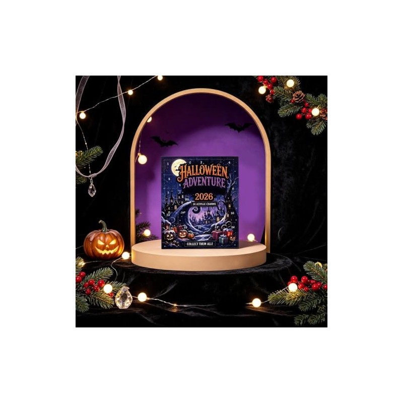 Halloween Advent Ornament 2D - 24 Days Gothic Countdown Calendar