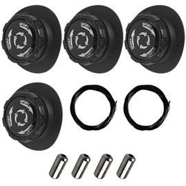 Hongoen 4 Stück Automatische Drehverschluss Schnürsenkel,Automatischer Schnürsenkel mit Metalldraht,Schnürsenkel Ohne Binden,Keine Installation erforderlich für Sportschuhe, Arbeitsschuhe