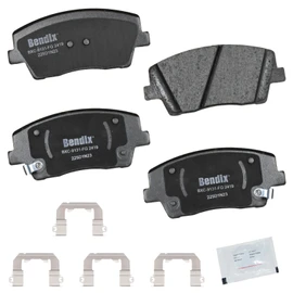 Bendix Priority1 CFC2419 Ceramic Front Brake Pads for Genesis G70 2020, G70 2023-2022, Kia Stinger 2023-2022