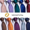 DiBanGu Mens Tie Ring Solid Tie Accessories with Diamond for