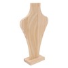 2pcs Wooden Necklace Display Stand Vase Shaped Light Weight Solid