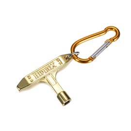 MECCANIXITY Drum Tuning Key T-shaped Drum Keys Portable with Ring Buckle for Drum Instrument, Gold Tone