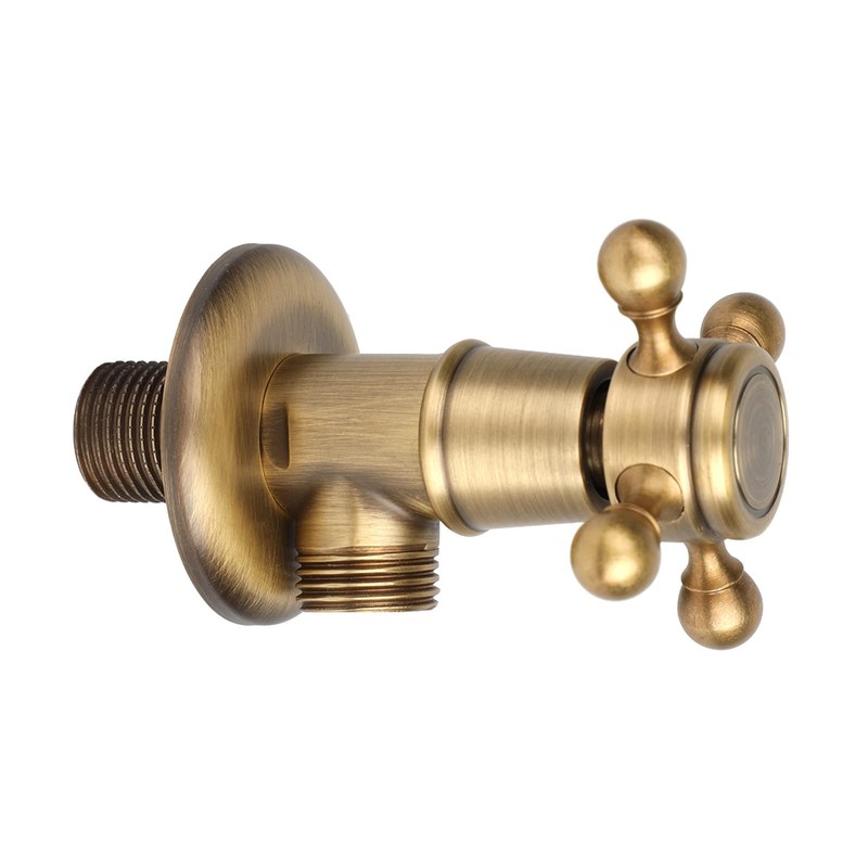 Brass Triangle Valve Water Control Valve Retro Tap Angle Valve