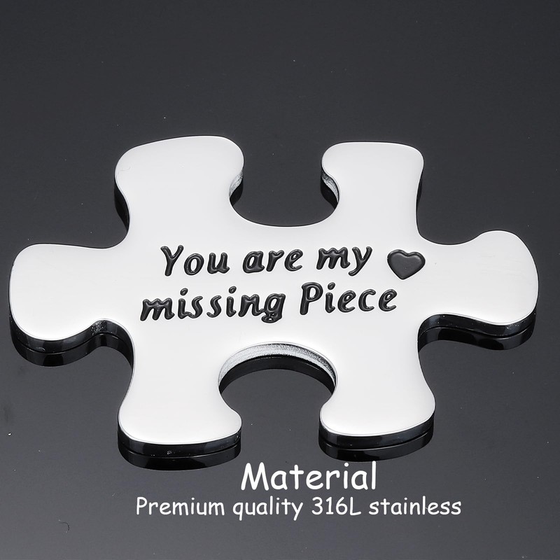 Missing Puzzle Piece Gift for Girlfriend Boyfriend Pocket Marriage Proposal