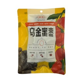 Spring Farm - Dried Jujube Dates with Syrup, Sweet Red Dates, Soft & Moist Texture, Ready-to-Eat, Natural Asian Snack, 8 oz (3 Packs)