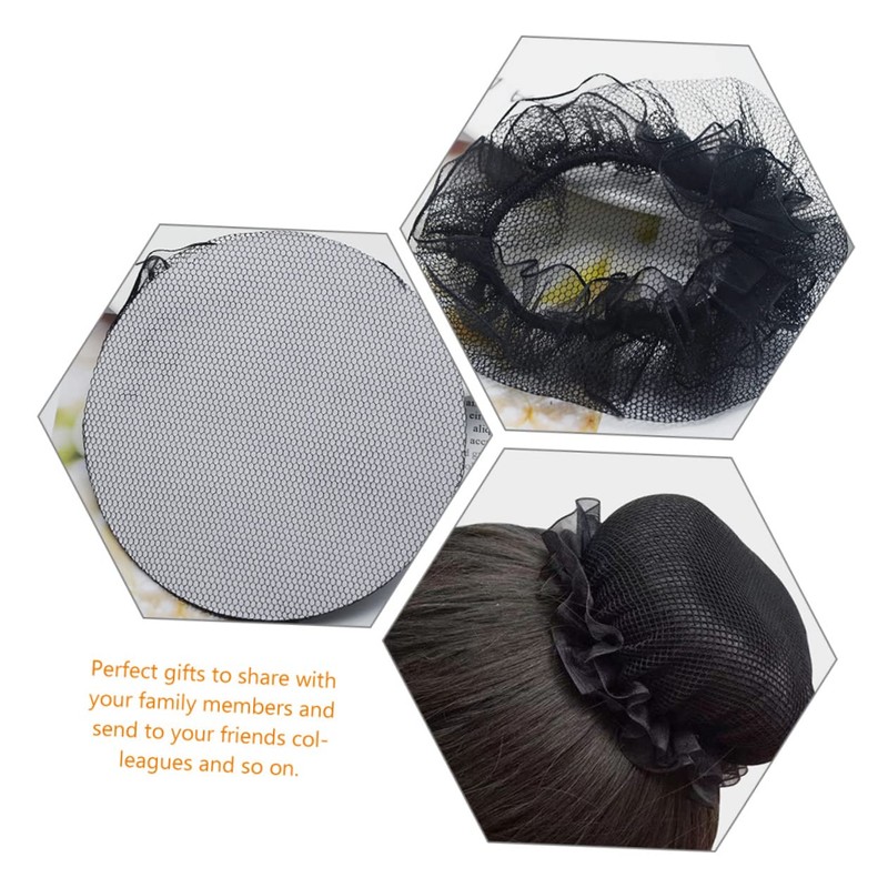 NOLITOY 20pcs Elastic Mesh Ballet Hair Nets for Women High