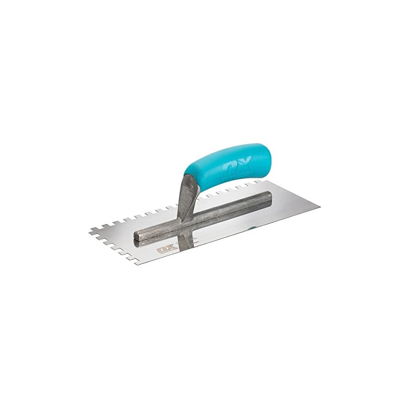 OX Trade Notched Stainless Steel Tiling Trowel - 8mm
