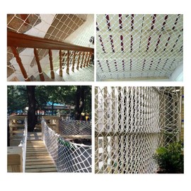STTHOME Safety Net Nylon Cargo Rope Net Child Safety Net Stairs Balcony Shatterproof Net Garden Nursery Decoration Net Bar Restaurant Ceiling Network Insulation Network