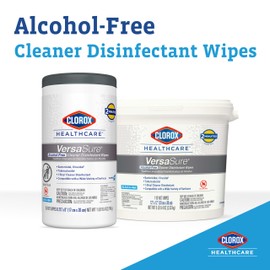 Clorox Healthcare VersaSure Cleaner Disinfectant Wipes, 12" x 12", 110 Count Bucket (Package May Vary)