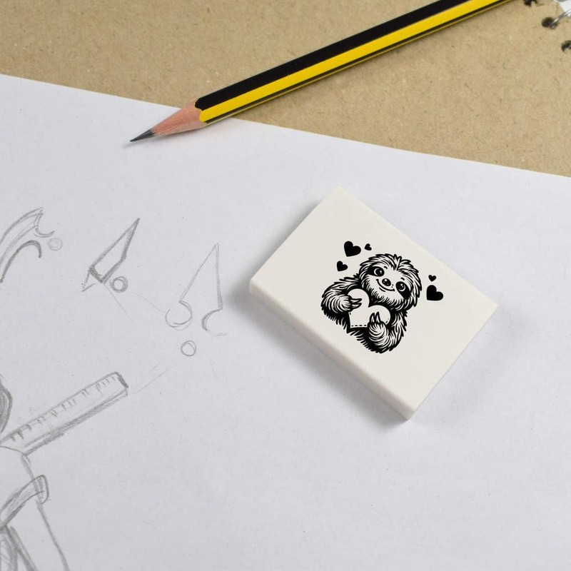 2 x 45mm 'Sweetheart Sloth' Erasers/Rubbers (ER00044099)