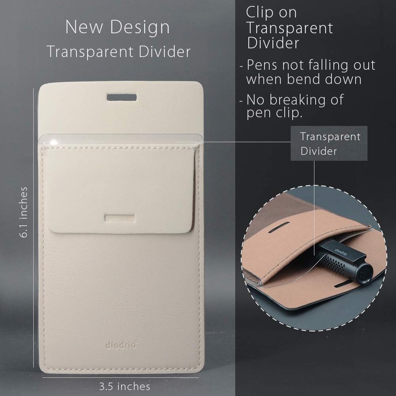 Pocket Protector, Leather Pen Pouch Holder Organizer, for Shirts Lab