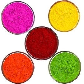 Rangoli Holi Color Powder Gulal 100% Herbal, Non-Toxic (Assorted Colours) - Pack of 4 75 Grams Each