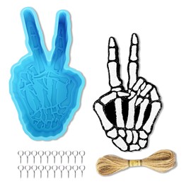 Rifanda Skeleton Hand Car Freshie Mold, Silicone Soap Molds for Freshie Car Freshies Supplies Car Freshies Kit