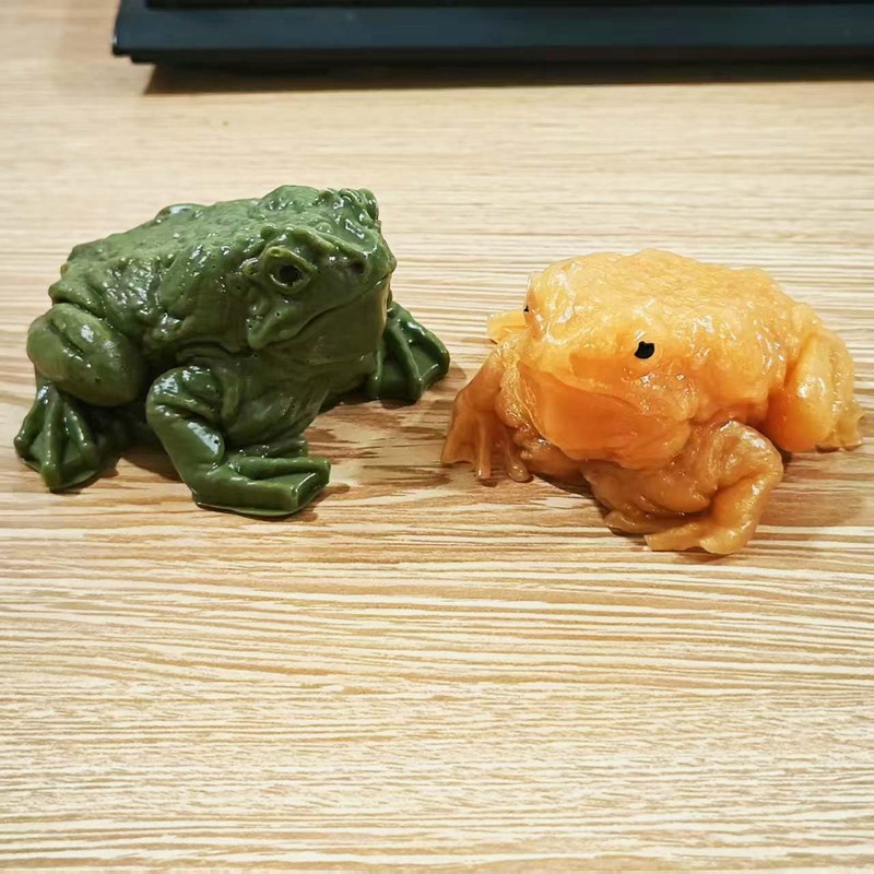 Taba Squishy Frog Toy, Realistic Frog Figurines Simulation Animal Model
