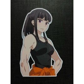 Maki Oze Fire Force Glossy Sticker Anime Waterproof!