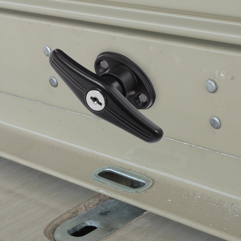 DOITOOL 8 mm T-Handle with Non-Locking Garage Lock Door Hardware