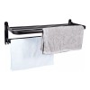 Toallero De Baño De Acero Inoxidable Negro