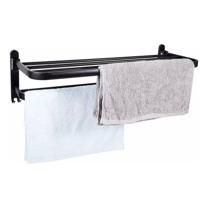 Toallero De Baño De Acero Inoxidable Negro
