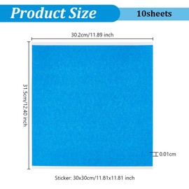 OLYCRAFT 20 Sheet Painters Tape for 3D Printers 11.8x11.8 inch 3D Printer Paper Sheets High Adhesive Sticker Tape Build Tape for 3D Printer Hot Bed Art Lab Labeling Classroom Decorations