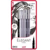 Uni-ball Elegant Tones 5 piece Uni-pin fineliner drawing pens, black