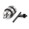 uxcell Drill Chucks, 3/8-24UNF Threaded 1.5-10mm Capacity with Chuck Key