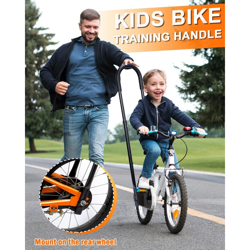 LEICHTEN 6-Level Adjustable Bike Training Handle for Kids Balance Bike