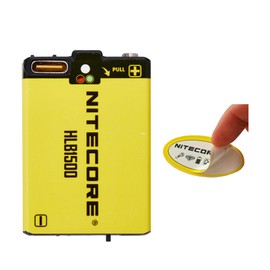 Nitecore HLB1500 USB Rechargeable Battery Pack for UT27, HA13, HA23 UHE headlamps, and Bubble Lantern