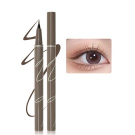 Erinde Gray Brown Liquid Eyeliner - High Precision, Liquid Grey Ink Eyeliner Pen, Professional Waterproof Eyeliner Pen, Long-Lasting Eye Liner Pen, Quick-Drying Korean Eye Makeup