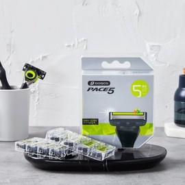 Dorco Face 5 razor blades, 8 packs / 도루코 페이스5 면도날 8입