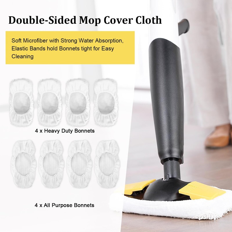 Microfiber Steam Mop Pads Replacement Compatible with Oreck Steam Mop