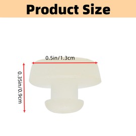 Narcilors 5 Pcs Brake and Clutch Pedal Stop Pad White Rubber 32876-25004 Replacement for Hyundai Elantra Santa Fe Sonata Replacement for Kia Optima Sportag