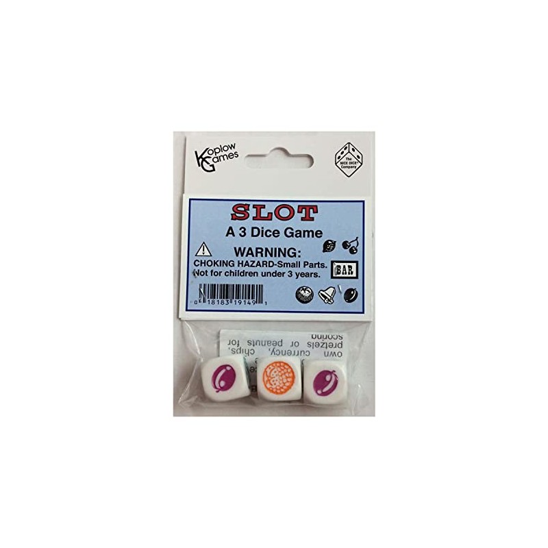 Slot Dice Game D6 16mm (5/8in) Koplow Games