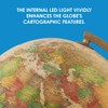 Waypoint Geographic Journey Globe, 12" Illuminated Antique Ocean-Style World Globe,