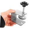 SHINEOFI 4pcs Stainless Steel Drawer Panel Clamps Adjustable Cabinet Installation