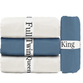 Bozenu Bed Sheet Organizer Straps, 8 Pcs Elastic Sheet Organizers and Storage Label Bands for Linen Closet