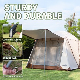 Tents for Camping 4 Person Tents Waterproof Easy Setup, Double Layer Family Camping Tent, Cabin Tents for Outdoor Hiking