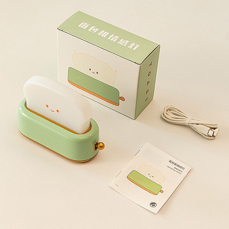 Bread Maker Night Light USB Rechargeable Stepless Dimming LED Desk