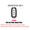 HIBEYO TPU Key Fob Cover with Keychains for Infiniti QX50