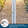 Tandefio 2 Pcs Chain Link Fence Butterfly Gate Latches Galvanized