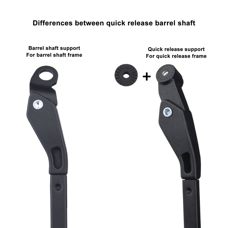 Bike Kickstand Aluminum Alloy Large Grounding Area Stable Parking Height