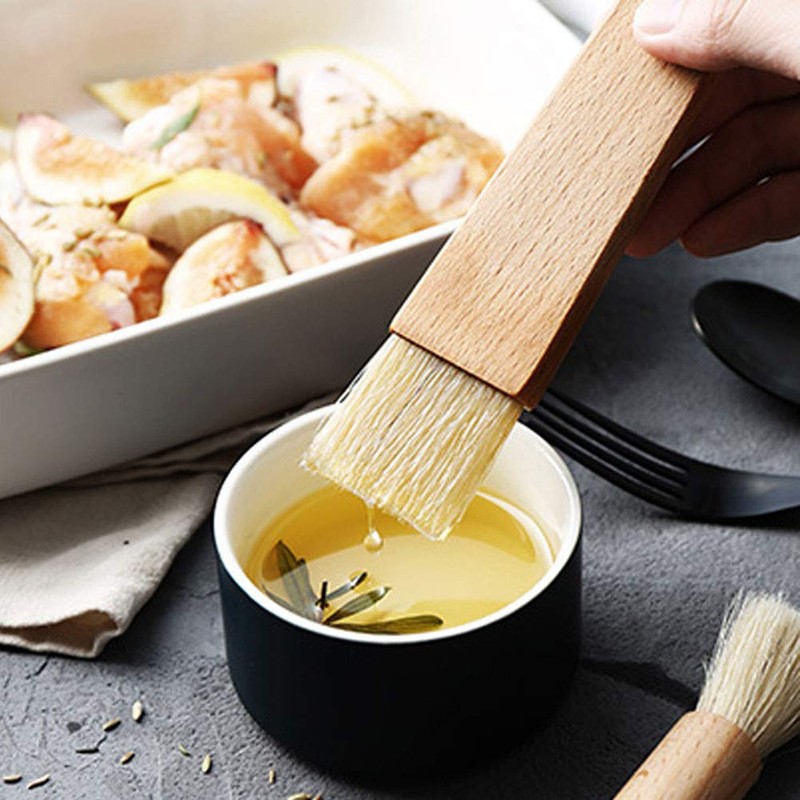 Brocha para Repostería, Brocha para Asar Barbacoa, Agarre Cómodo, Eucalipto