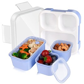 Toddler Lunch Box for Daycare, Genteen Snack Containers with Lids Bento Box for Kid Lunches Snacks Portion Containers, Ideal Portion Sizes for Ages 2-5 BPA-Free Dishwasher Safe Food-Safe Materials