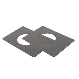 LALAFINA Stainless Steel Door Strike Plate Repair Kit Thick Deadbolt Installation Filler for Bedroom Easy No-Drill Reinforcement Plate 2-Piece Set