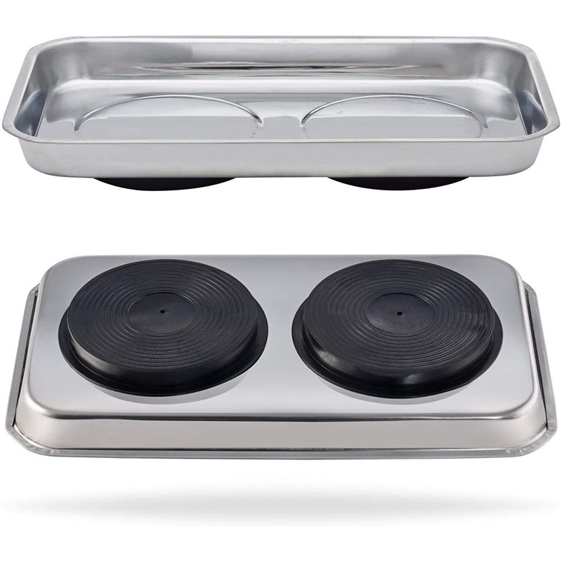 GADLANE Rectangle Magnetic Parts Tray - Stainless Steel Magnetic Tray