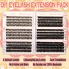 Epzia Eyelash Extension Kit - 476PCS D-Curly Lash Clusters (30D+40D+50D+60D+80D+100D)